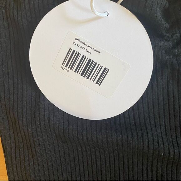 Princess Polly Gelina Mini Dress Black Sz US 4 NWT - Picture 9 of 9